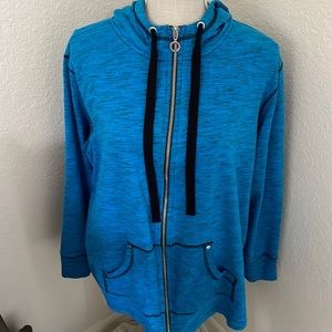 Coral Bay Woman’s Long Sleeve Hooded Sweatshirt Size 3X